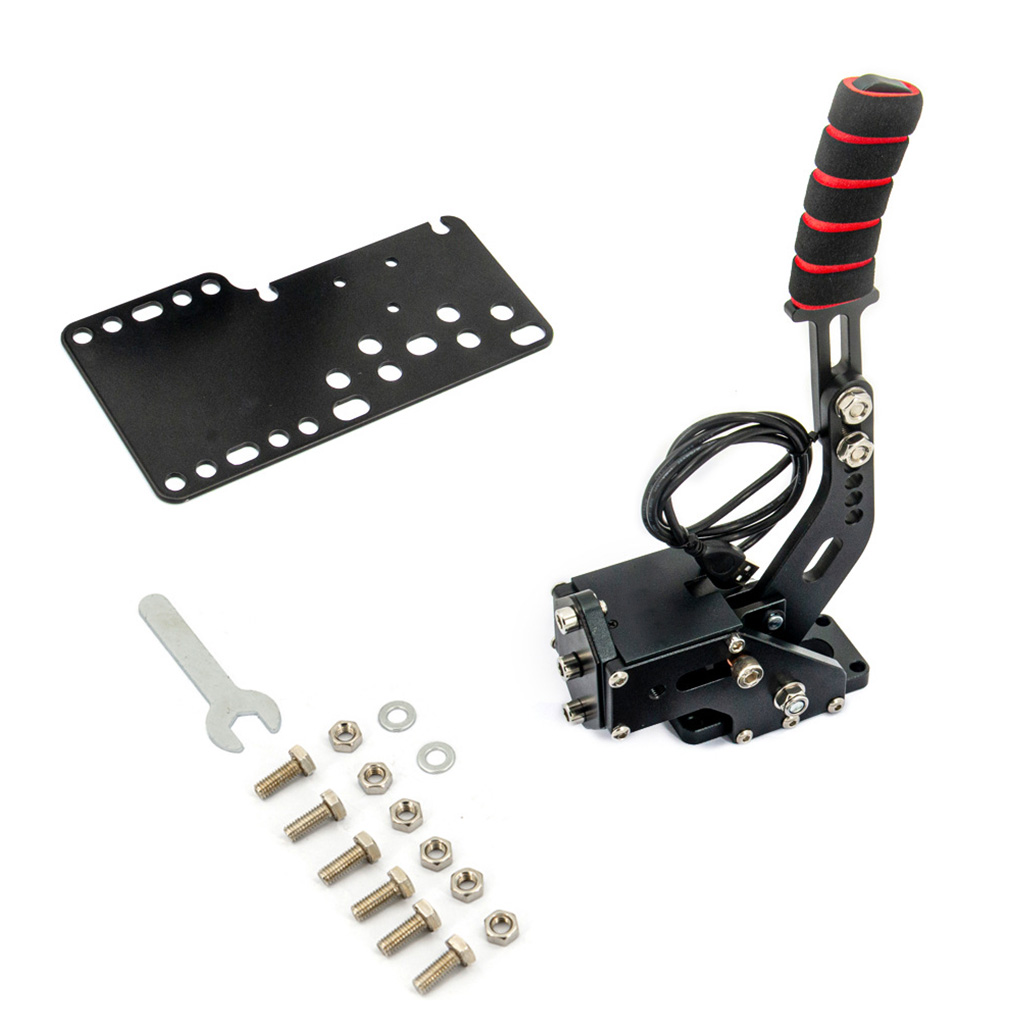 Gaming Hand Accessories - ゲーミングハンドブレーキ 簡単取り付け ゲームアクセサリー 非スイッチ式ギアシフト レーシングハンドブレーキ 高精度シーケンシャルシフター