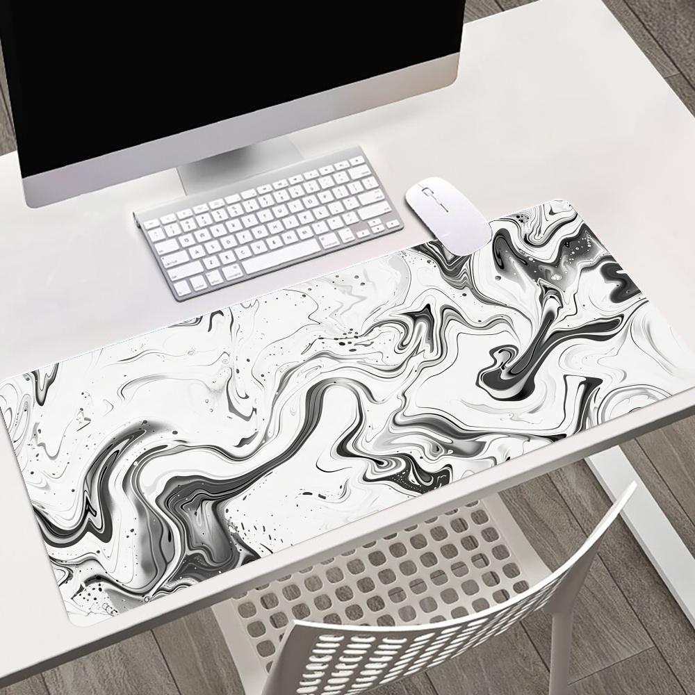 抽象的な流体デザインの滑り止めゴム製デスクマット、コンピュー - Gaming Accessories For Pc Setup のレビューと価格