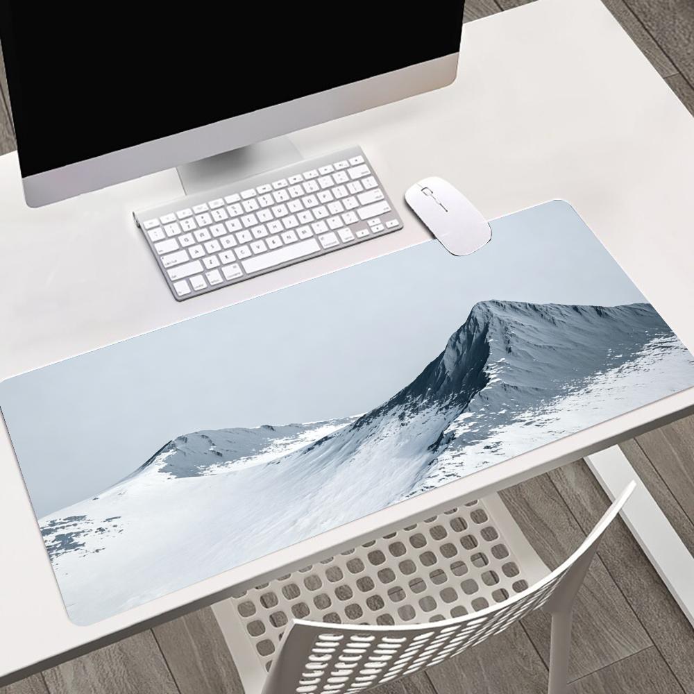 マウンテンスノーアンチスリップラバーゲーミングマウスパッド大 - Gaming Accessories For Pc Setup のレビューと価格