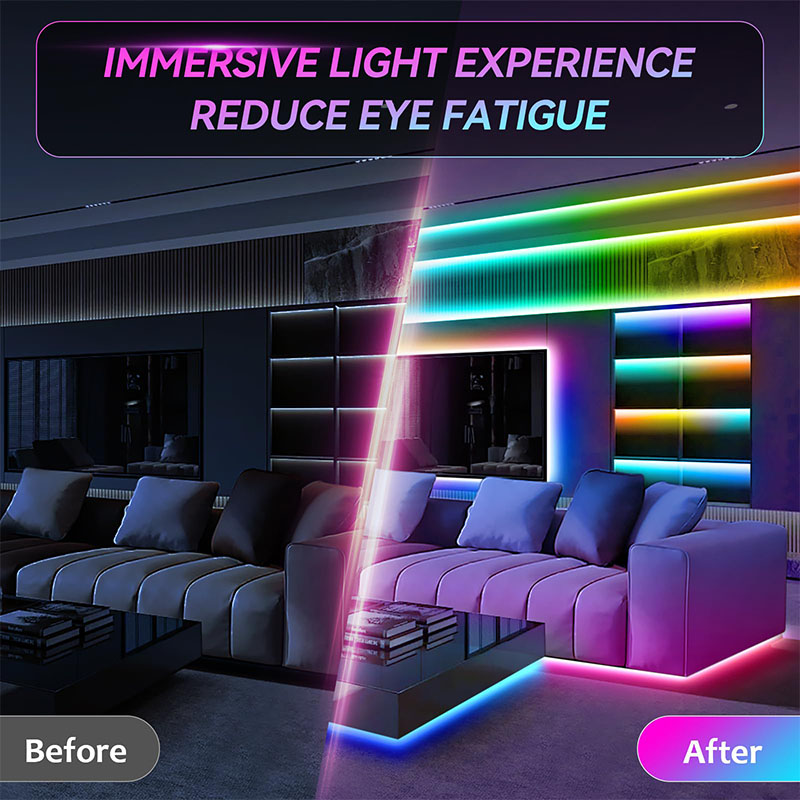 USB RGB LEDストリップライト SMD3535 アプ - Gaming Accessories For Bedroom のレビューと価格